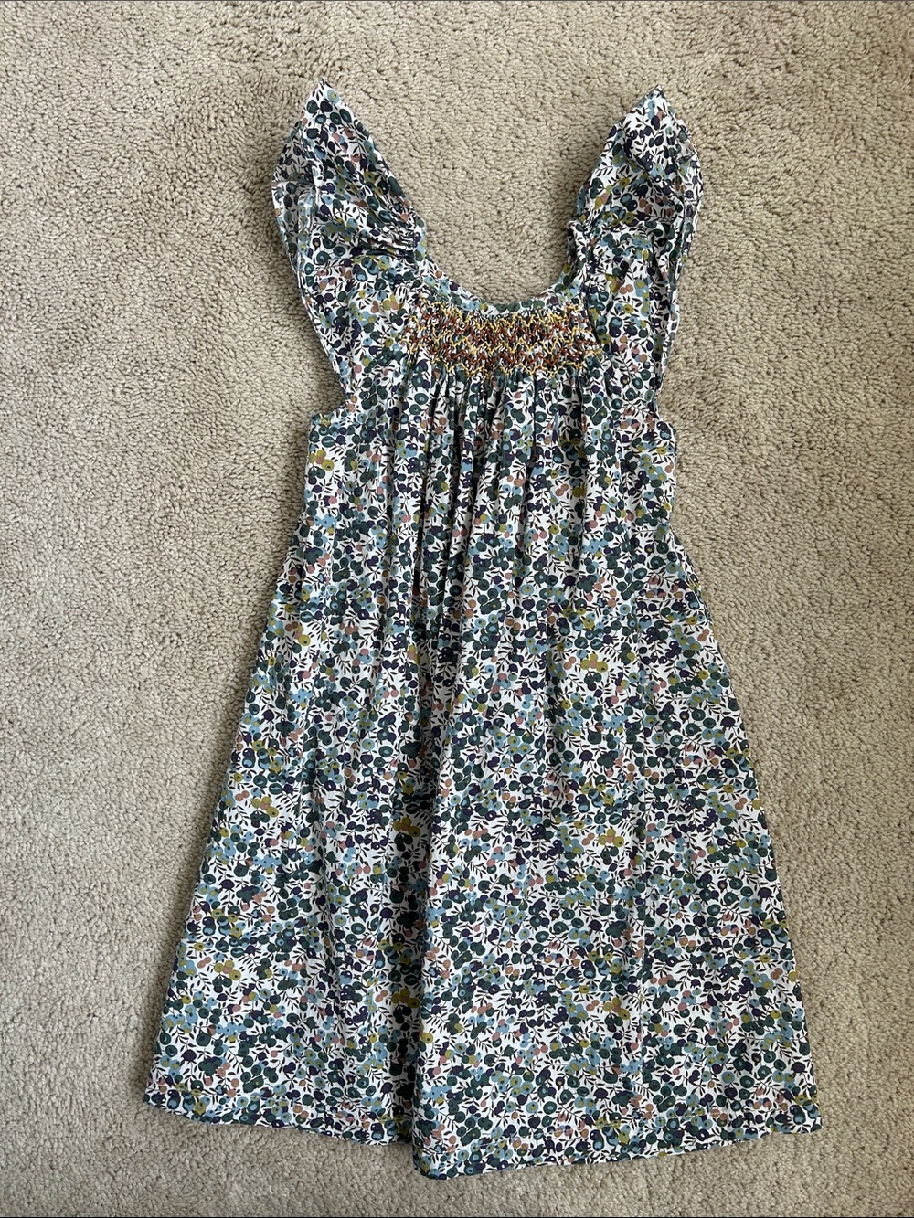 Simplee Kids Floral Smocked Sundress, 6